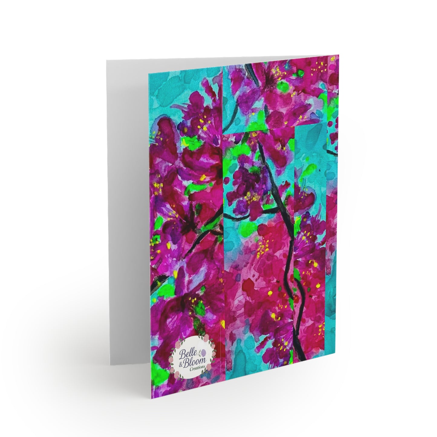 Floral Sparrow Greeting Cards — Pack of 8/16/24 | Bright Watercolor Bird Note Cards