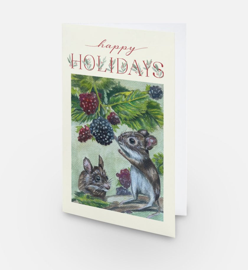 “Merry mice” holiday card