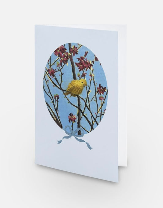 Greeting Cards “Golden Finch” oval