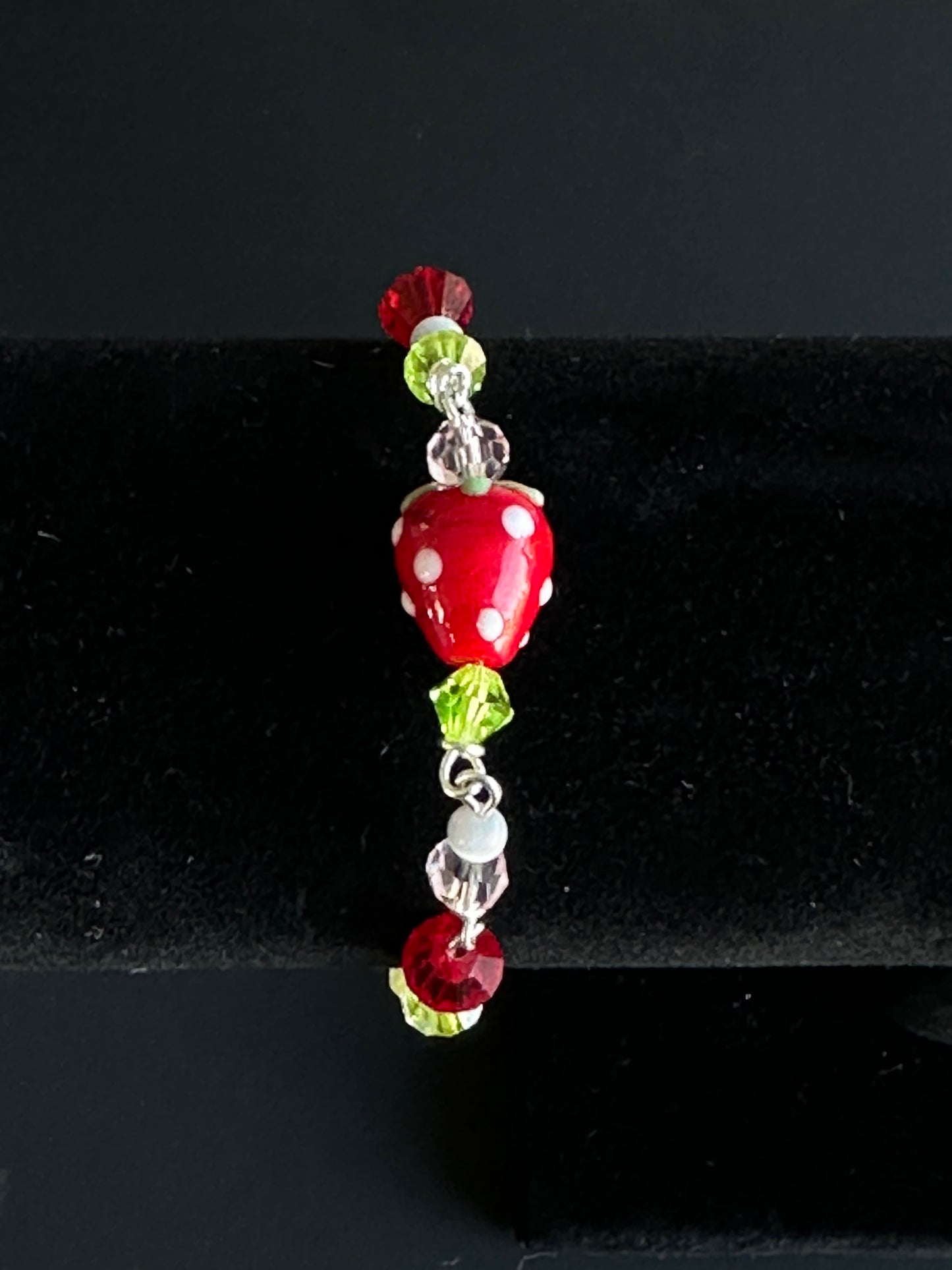 Strawberry girl charm bracelet
