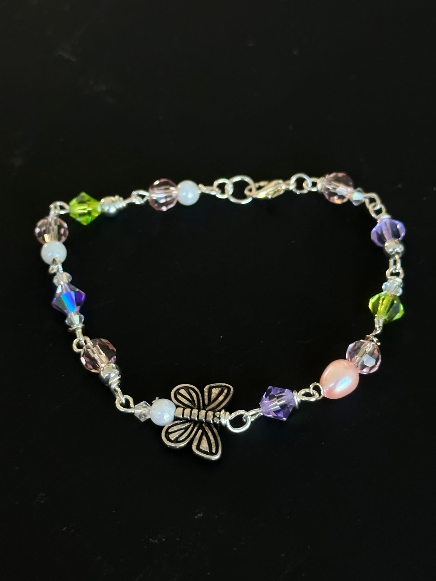 Butterfly charm bracelet
